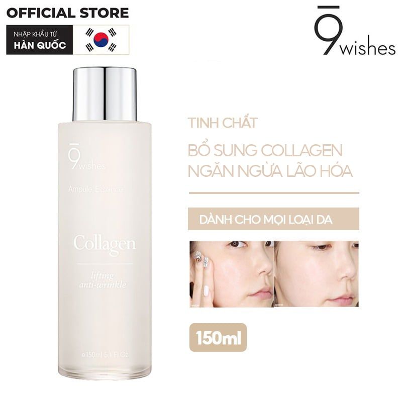 Serum 9 Wishes Bổ Sung Collagen, Ngăn Ngừa Lão Hóa 9 Wishes Collagen Lifting Anti-wrinkle Ampule Essence 150ml