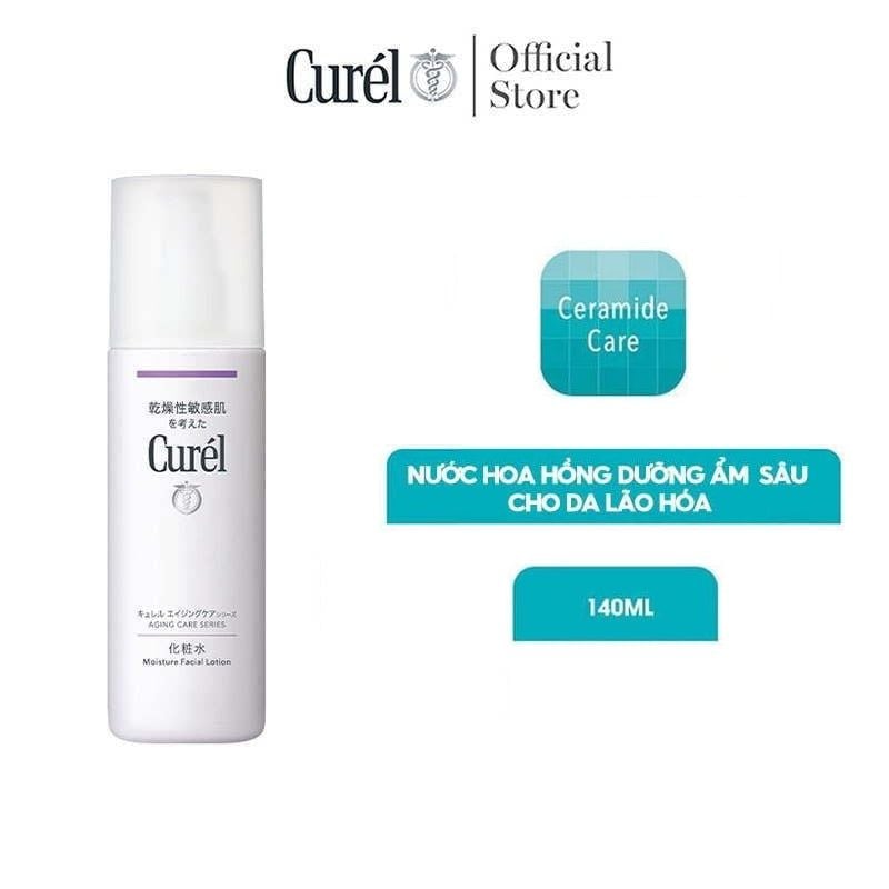 Nước Hoa Hồng Curél Dưỡng Ẩm Sâu Cho Da Lão Hóa Aging Care Series Moisture Facial Lotion 140ml