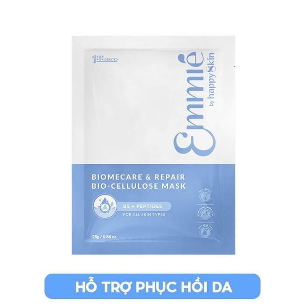  Mặt Nạ Dưỡng Emmié By HappySkin Cấp Ẩm, Hỗ Trợ Phục Hồi, Làm Sáng Da Bio Cellulose Mask 