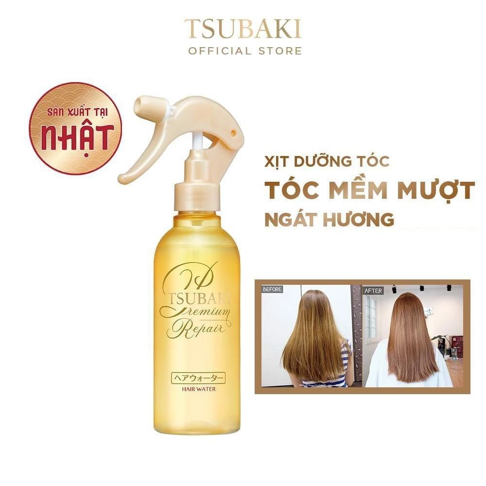 Xịt Dưỡng Tóc Tsubaki Hỗ Trợ Phục Hồi Hư Tổn, Cải Thiện Rụng Tóc Premium Repair Hair Water 220ml