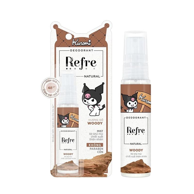 Xịt Khử Mùi Trắng Da, Giảm Thâm Sạm, Hỗ Trợ Se Khít Lỗ Chân Lông Refre Natural Deodorant Mist 30ml