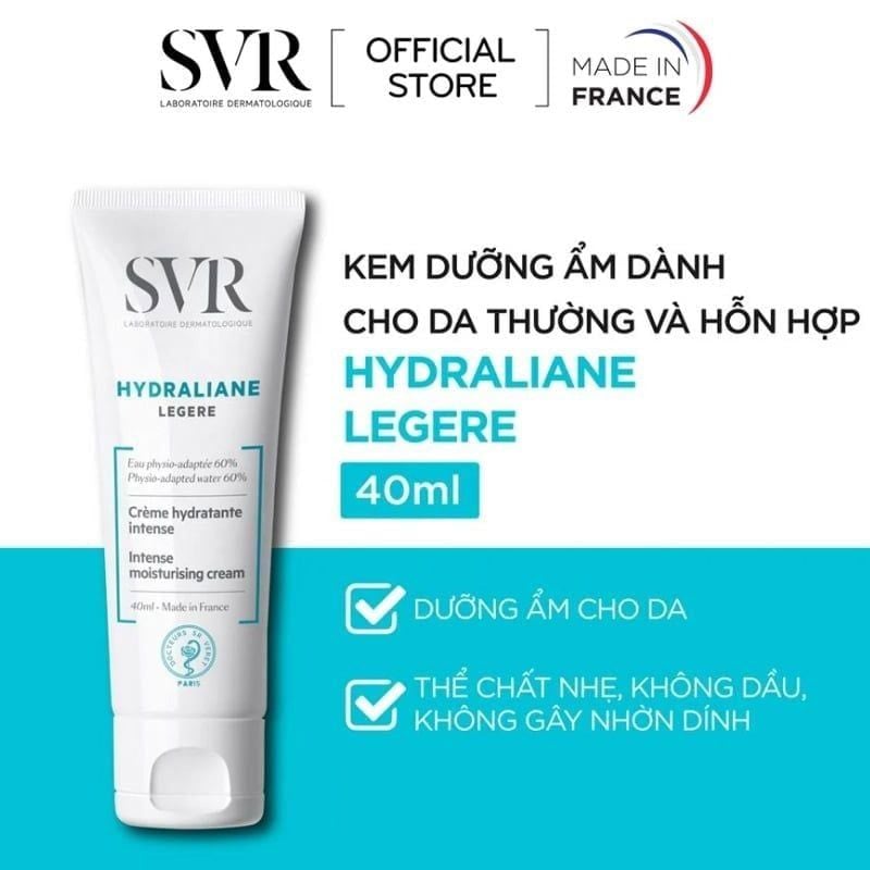 Kem Dưỡng Ẩm SVR Cho Da Thường Đến Hỗn Hợp Hydraliane Legere 40ml
