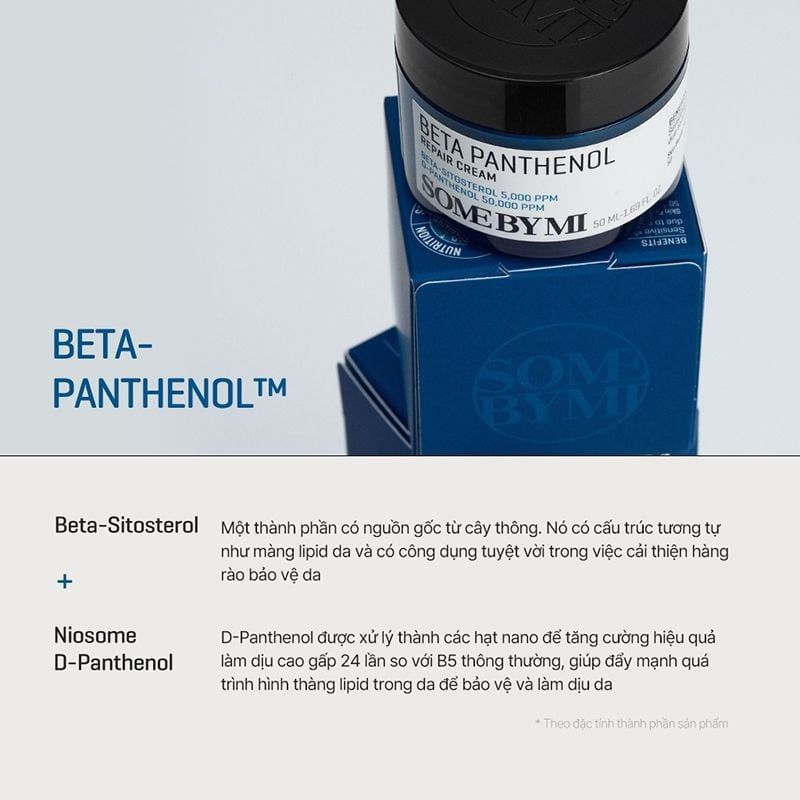 Kem Dưỡng Some By Mi Cấp Ẩm, Hỗ Trợ Phục Hồi Da Beta Panthenol Repair Cream 50ml