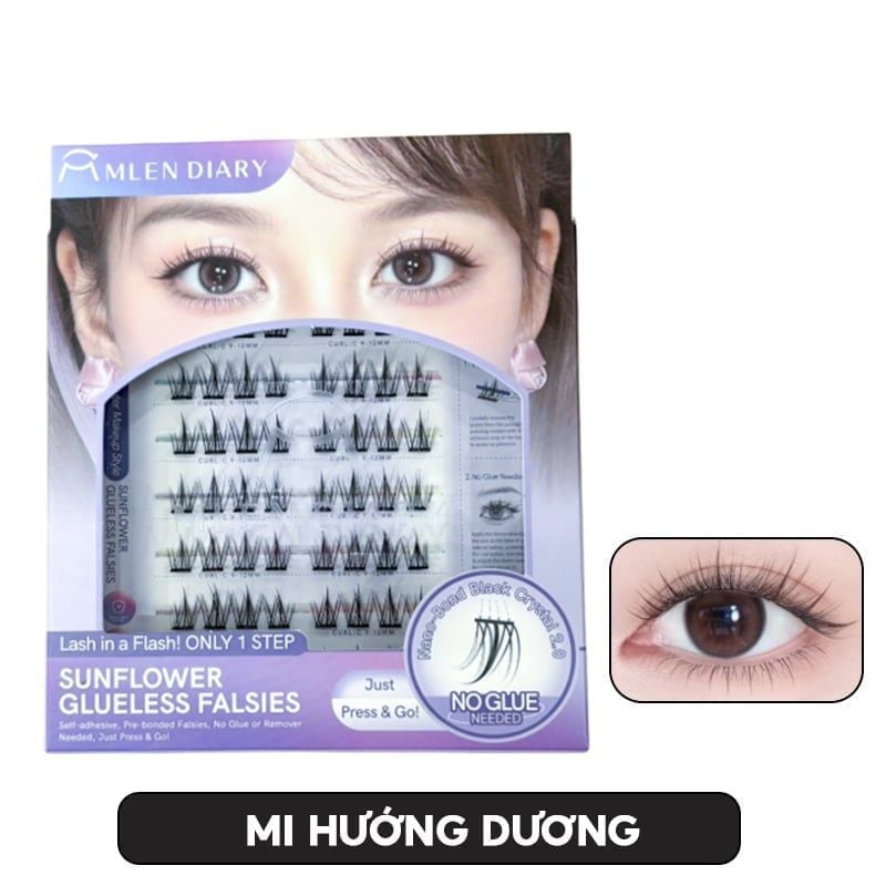 Mi Giả Cụm Tự Dính Không Cần Keo Mlen Diary