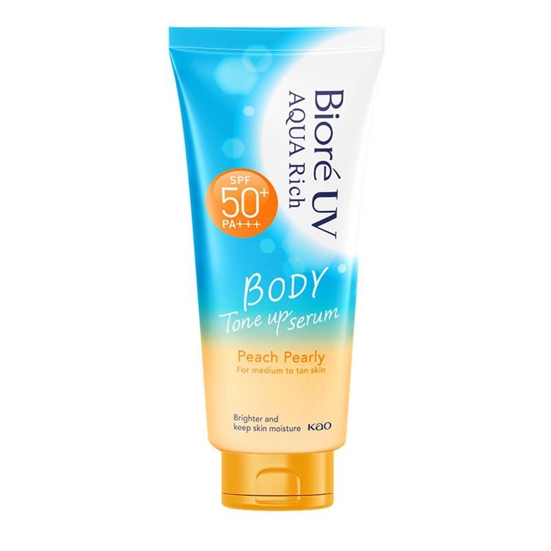 Serum Chống Nắng Dưỡng Thể Bioré Nâng Tông UV Aqua Rich Body Tone Up Serum SPF50+/PA+++ 130ml