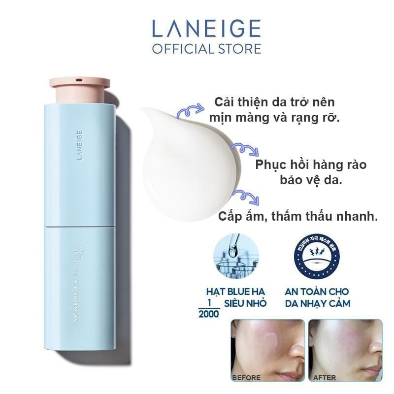 Serum Laneige Dưỡng Ẩm, Tăng Cường Độ Đàn Hồi, Bảo Vệ Da Laneige Water Bank Blue Hyaluronic Serum 50ml