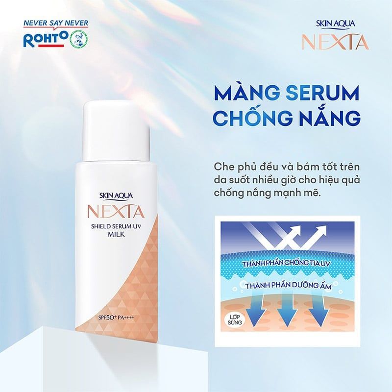 Serum Chống Nắng Dạng Sữa Sunplay Ngừa Sạm Nám Skin Aqua Nexta Shield Serum UV Milk SPF 50+ PA++++ 50g