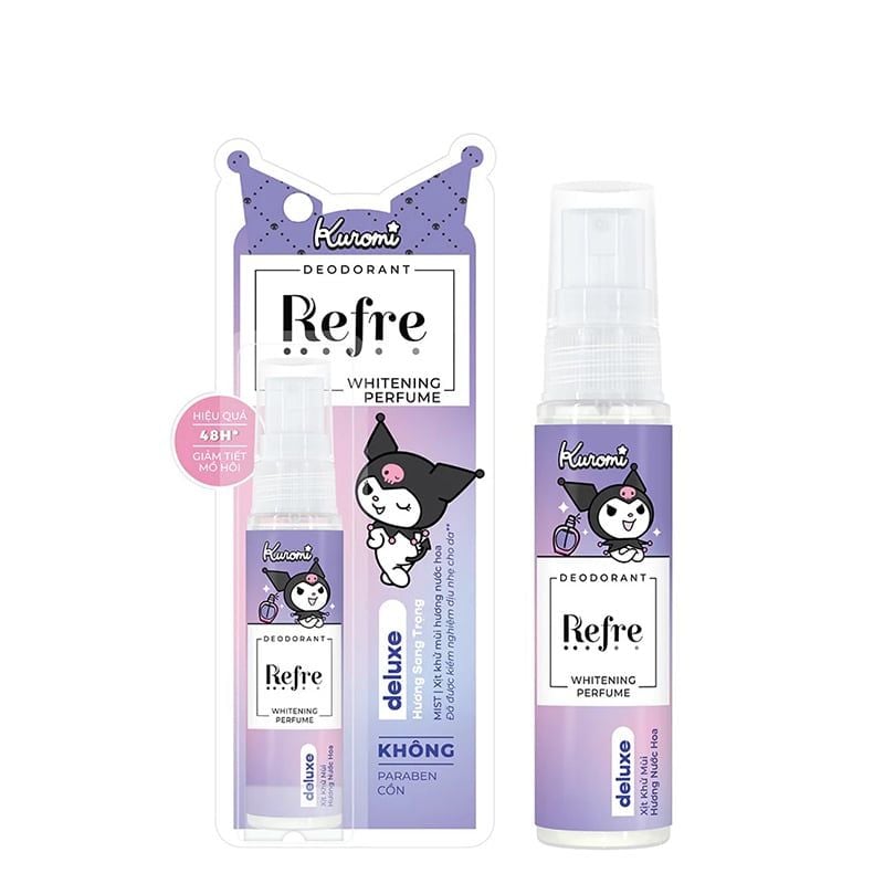 Xịt Khử Mùi Hỗ Trợ Dưỡng Trắng Refre Whitening Perfume Deodorant 30ml