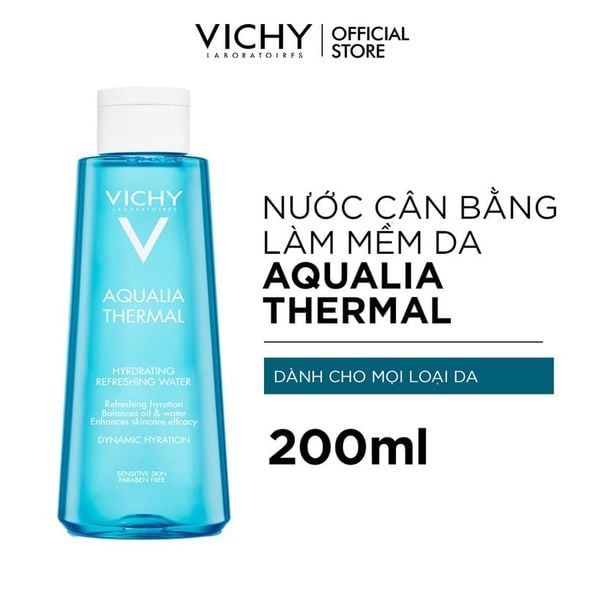  Nước Hoa Hồng Vichy Làm Mềm Da Aqualia Hydrating Refreshing Water 200ml 