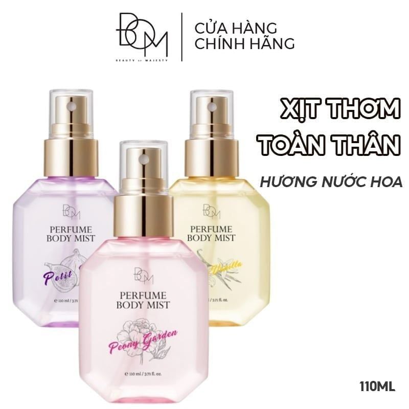 Xịt Thơm Toàn Thân B.O.M Hương Nước Hoa Perfume Body Mist 110ml