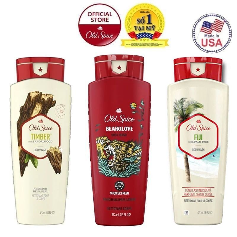 [473ml] Sữa Tắm Dành Cho Nam Old Spice Body Wash