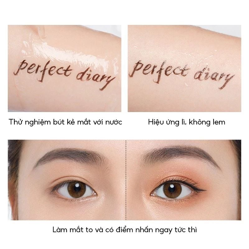 Bút Kẻ Mắt Nét Mảnh, Lâu Trôi Perfect Diary Slim Long Lasting Liquid Eyeliner 0.5ml