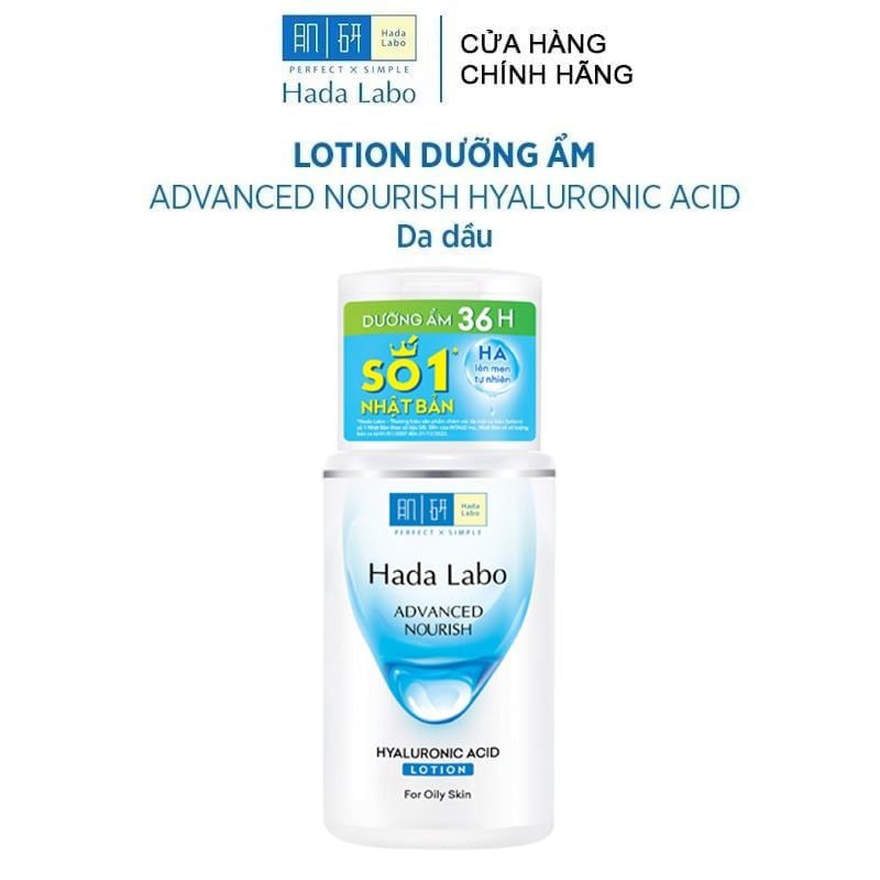 Nước Hoa Hồng Hada Labo Dưỡng Ẩm Dành Cho Da Dầu Advanced Nourish Hyaluronic Acid Lotion