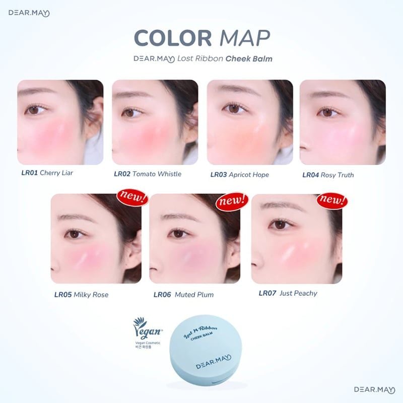 Má Hồng Dạng Kem Thuần Chay Dearmay Lost Ribbon Cheek Balm 4g
