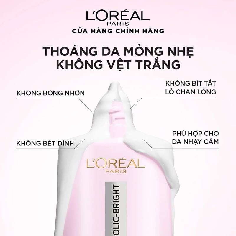 Sữa Chống Nắng Phổ Rộng L'oreal Mỏng Nhẹ, Hỗ Trợ Dưỡng Sáng, Giảm Mờ Thâm Nám Glycolic-Bright Anti-Dark Spot Daily Uv Fluid SPF 50+/PA++++ 50ml
