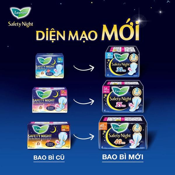  Băng Vệ Sinh Laurier Ban Đêm Siêu Nhiều 40cm Safety Night - 8 Miếng (Che tên sản phẩm khi giao hàng) 