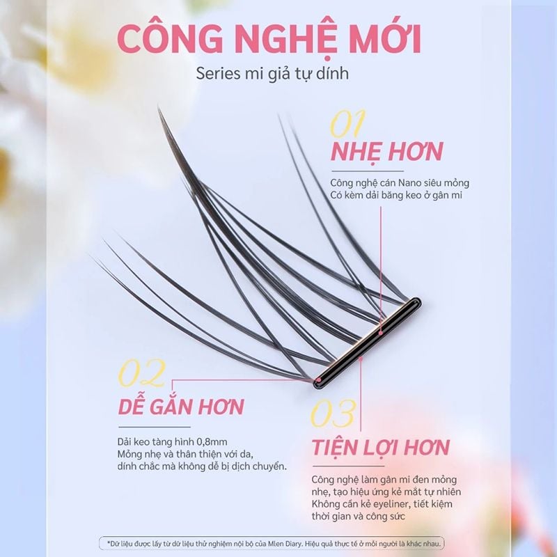 Mi Giả Cụm Tự Dính Không Cần Keo Mlen Diary