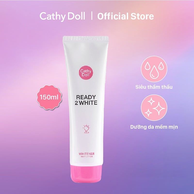 Sữa Dưỡng Thể Cathy Doll Hỗ Trợ Trắng Da Ready 2 White Whitener Body Lotion 150ml