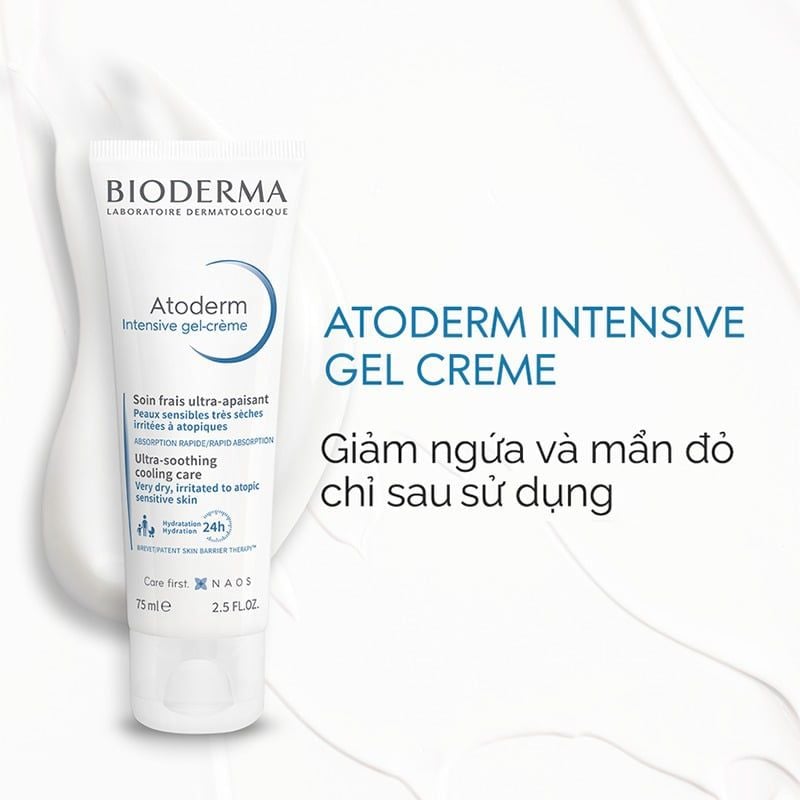 Kem Dưỡng Ẩm Bioderma Làm Dịu Dạng Gel Cho Da Rất Khô Atoderm Intensive Gel-Creme 500ml
