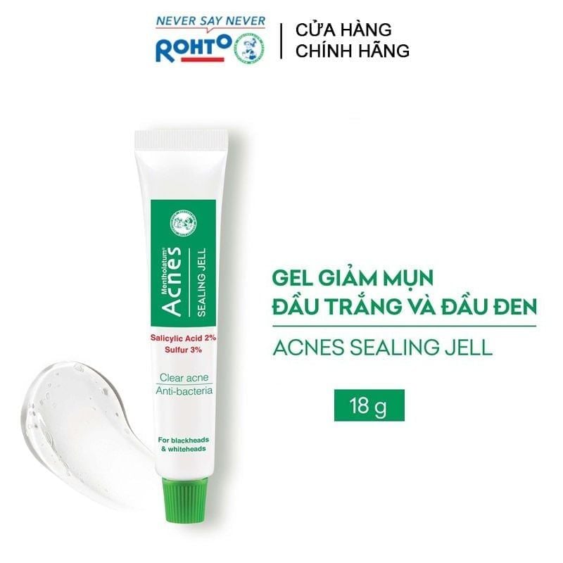 Gel Giảm Mụn Acnes Hỗ Trợ Giảm Mụn Đầu Đen Và Đầu Trắng Sealing Jell 18g