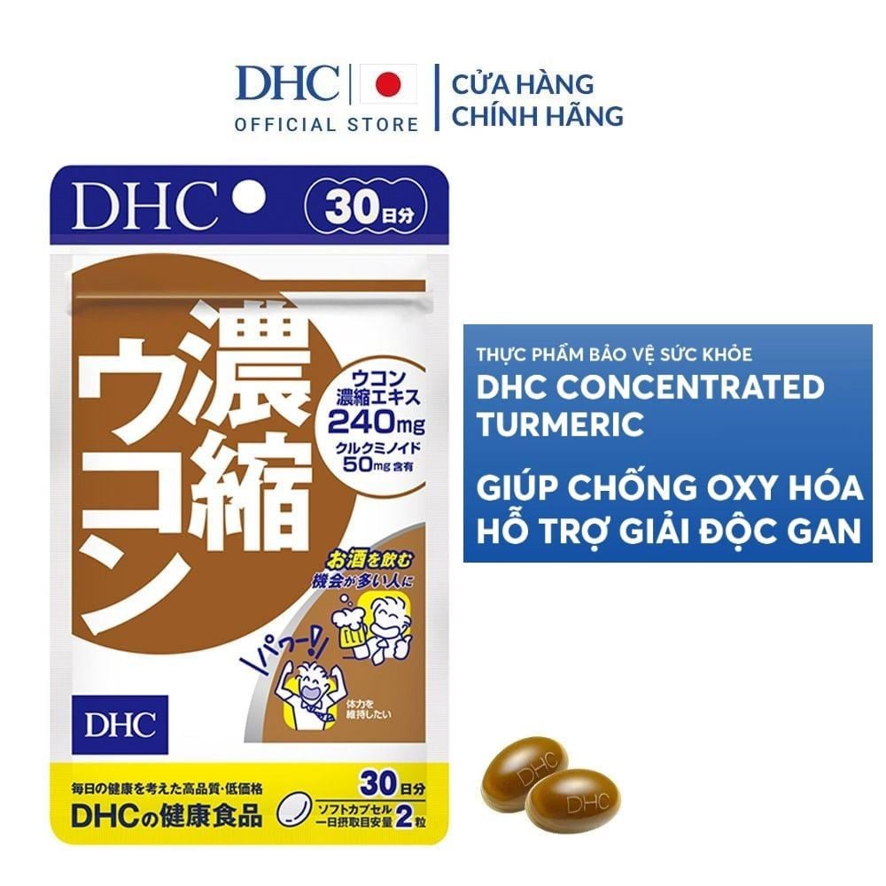 [Gói 60 Viên/30 Ngày] Viên Uống DHC Tinh Chất Nghệ Cô Đặc Concentrated Turmeric