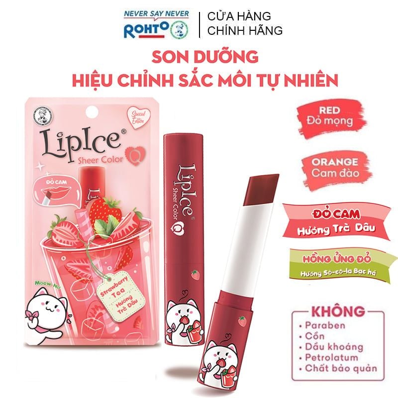 Son Dưỡng LipIce Hiệu Chỉnh Sắc Môi Hồng Tự Nhiên Sheer Color 2.4g