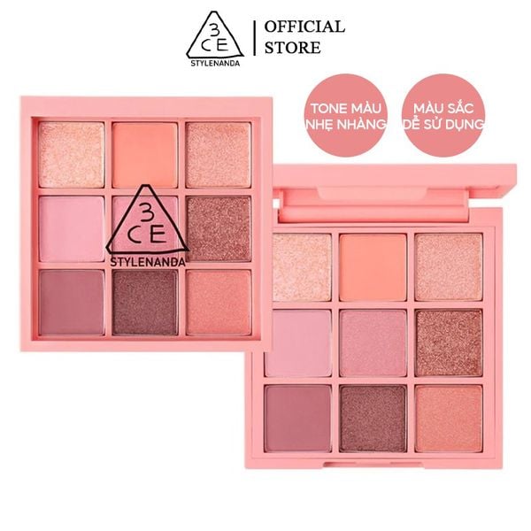 Bảng Phấn Mắt 9 Màu 3CE Multi Eye Color Palette - Beach Muse 8.2g #BEACH MUSE