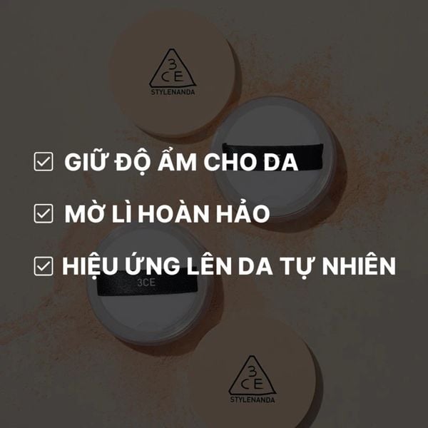  Phấn Phủ Dạng Bột Bền Màu 3CE Loose Powder 8.5g 