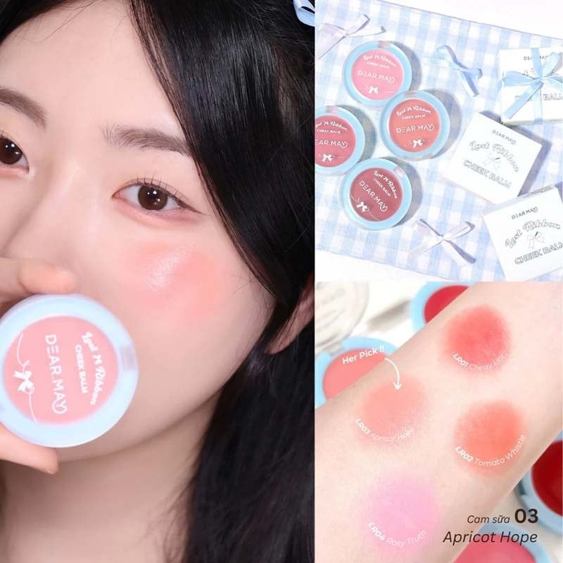 Má Hồng Dạng Kem Thuần Chay Dearmay Lost Ribbon Cheek Balm 4g