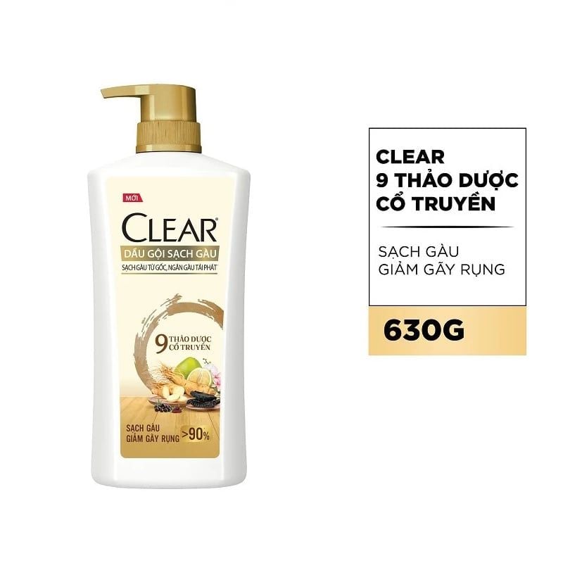 [630g] Dầu Gội Sạch Gàu, Nuôi Dưỡng Da Đầu Clear