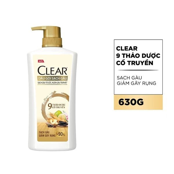  [630g] Dầu Gội Sạch Gàu, Nuôi Dưỡng Da Đầu Clear 