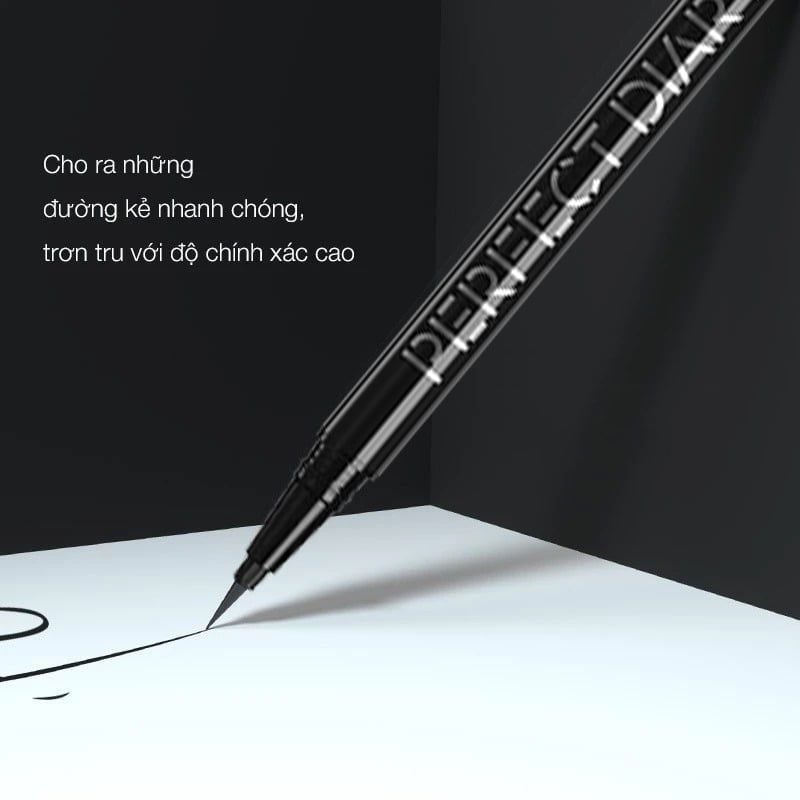 Bút Kẻ Mắt Nét Mảnh, Lâu Trôi Perfect Diary Slim Long Lasting Liquid Eyeliner 0.5ml