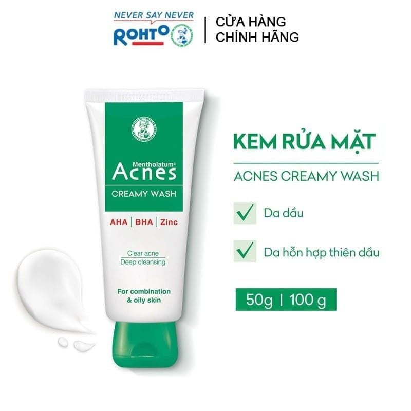Sữa Rửa Mặt Acnes Ngừa Mụn Creamy Wash