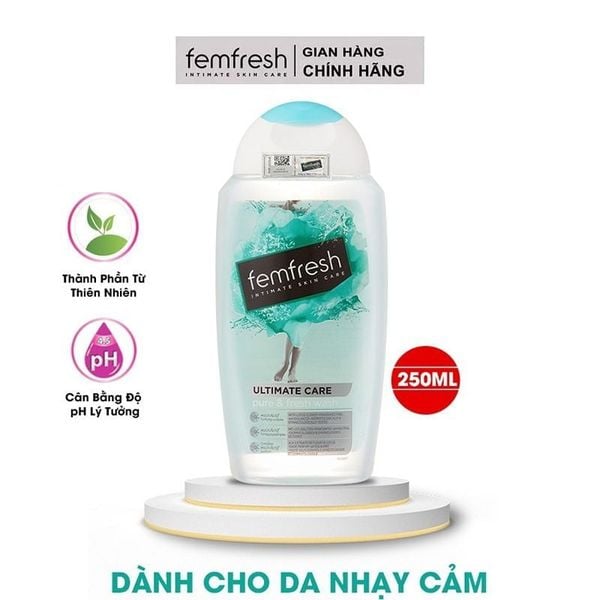  Dung Dịch Vệ Sinh Phụ Nữ Femfresh Dành Cho Da Nhạy Cảm Pure & Fresh Wash 250ml (Che tên sản phẩm khi giao hàng) 