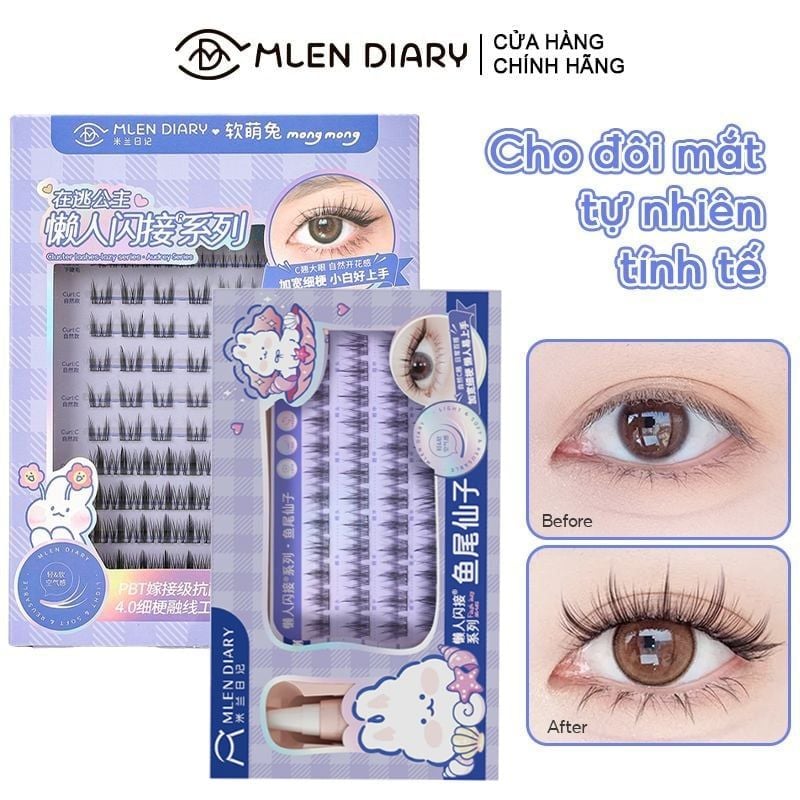 Lông Mi Giả Tách Sợi Tai Thỏ Mlen Diary