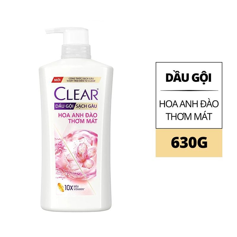 [630g] Dầu Gội Sạch Gàu, Nuôi Dưỡng Da Đầu Clear