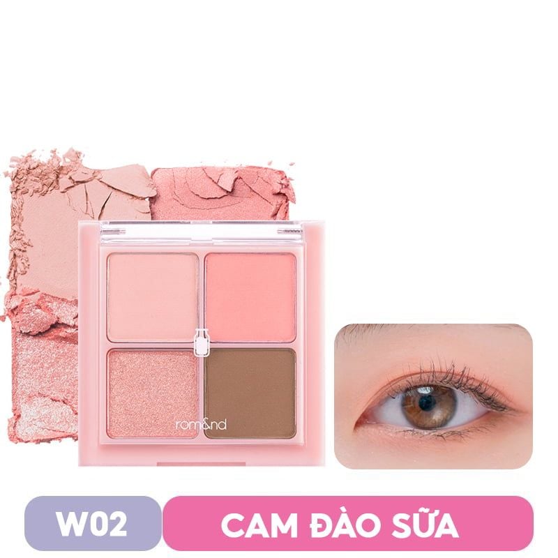 Bảng Phấn Mắt 4 Ô Romand Xinh Xắn, Ngọt Ngào Better Than Eyes - Milk Series