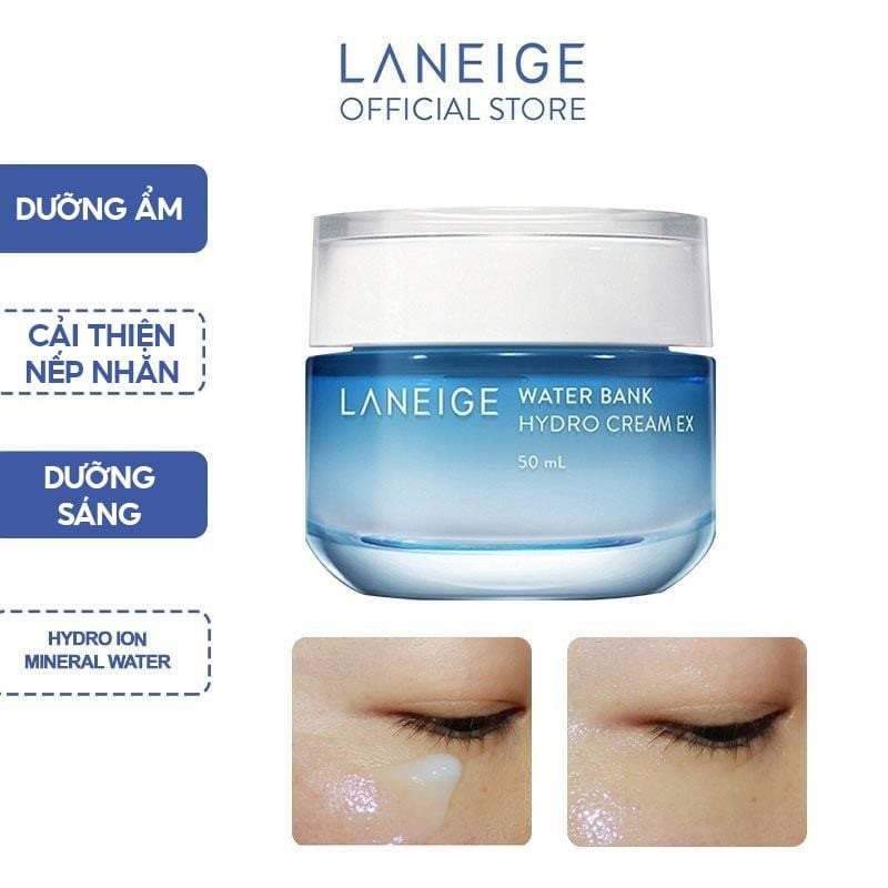 Kem Dưỡng Mắt Dạng Gel Laneige Giúp Dưỡng Ẩm Dành Cho Vùng Da Quanh Mắt Water Bank Eye Gel Ex 25ml