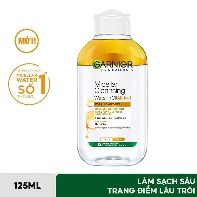 Nước Tẩy Trang Làm Sạch Sâu Garnier Micellar Cleansing Water