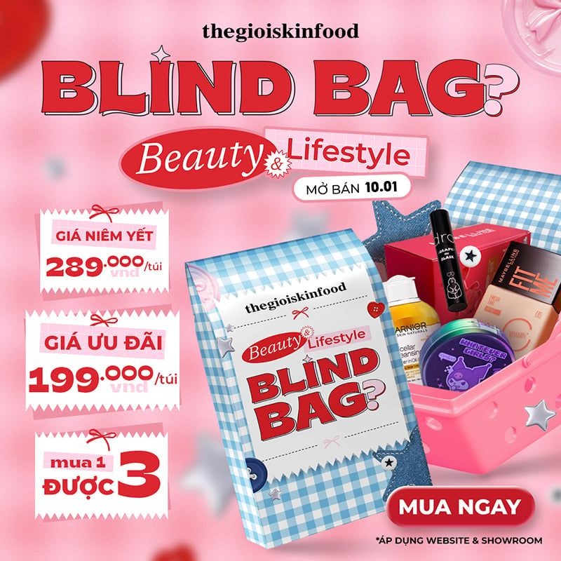 BLIND BAG (VER 2) - MUA 1 ĐƯỢC 3 SẢN PHẨM BÍ ẨN
