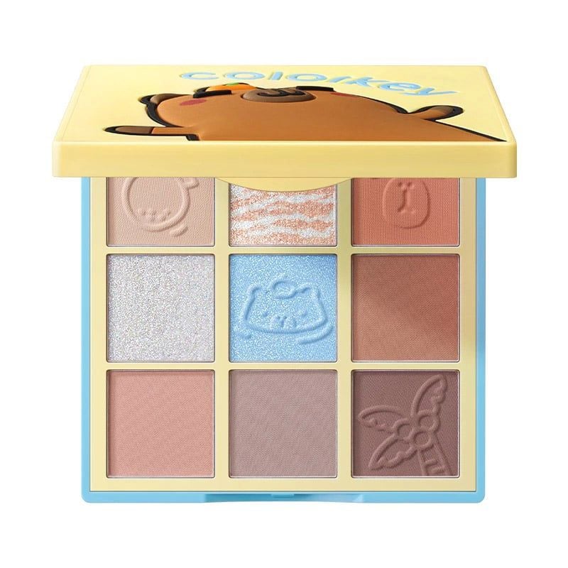 Bảng Phấn Mắt 9 Ô Màu Colorkey Orange Capybara Nine Shades Eyeshadow Palette 13.5g