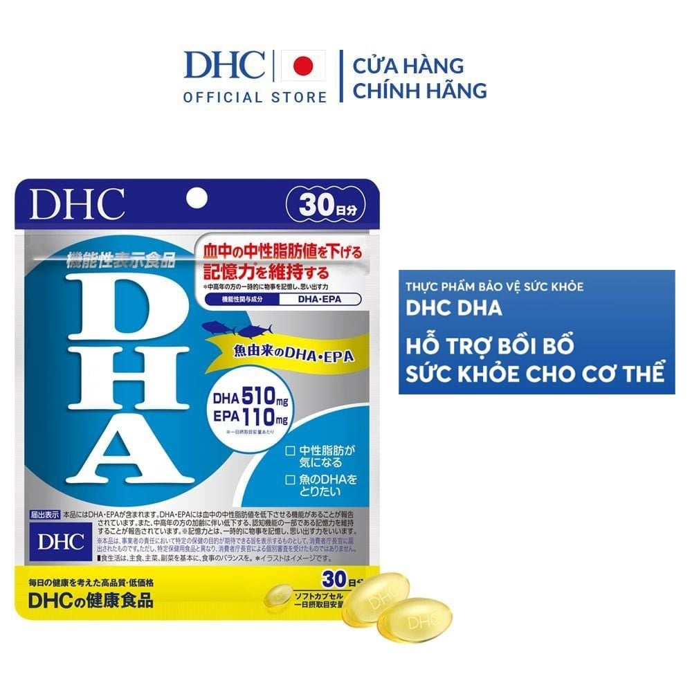 (Gói 120 Viên/ 30 Ngày) Viên Uống DHC Hỗ Trợ Bồi Bỏ Sức Khỏe Cho Cơ Thể DHC DHA
