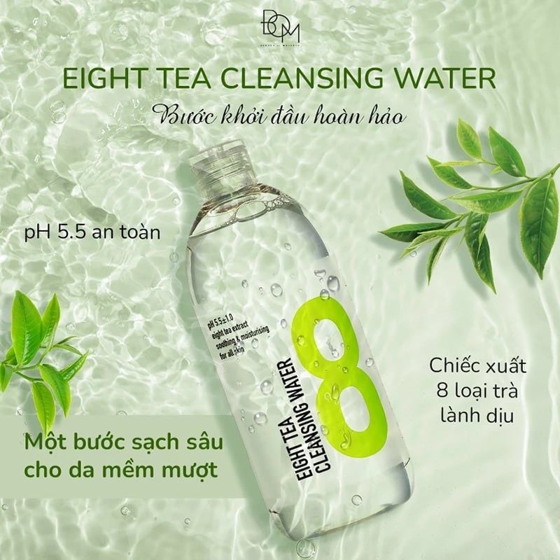 Nước Tẩy Trang B.O.M Chiết Xuất 8 Loại Trà Eight Tea Cleansing Water 500ml