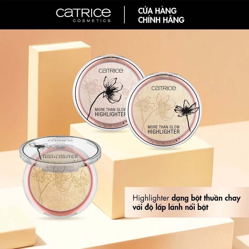 Phấn Bắt Sáng Độ Bám Cao, Lâu Trôi Catrice More Than Glow Highlighter 5.9g