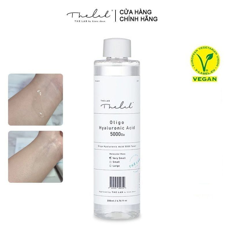 Nước Hoa Hồng THE LAB Cấp Ẩm Sâu, Làm Dịu Da Oligo Hyaluronic Acid 5000 Da Toner 200ml