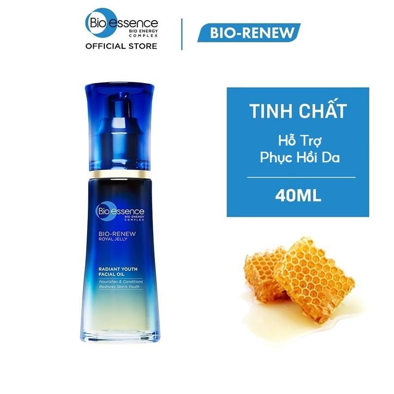 Serum Bio-essence Hỗ Trợ Phục Hồi Da Bio-Renew Royal Jelly Radiant Youth Facial Oil 40ml