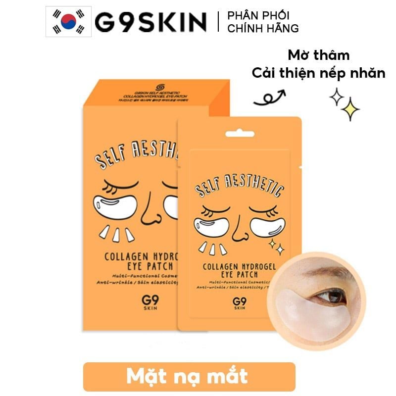 Mặt Nạ Thạch 2in1 Mờ Thâm, Cải Thiện Nếp Nhăn Vùng Mắt G9Skin Self Aesthetic Collagen Hydrogel Eye Patch
