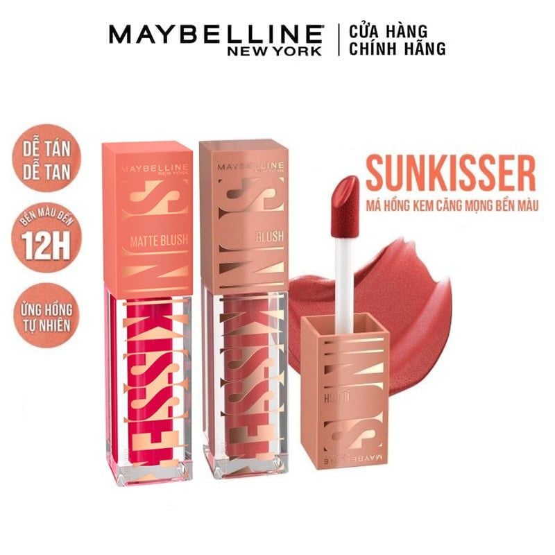 Má Hồng Kem Căng Mọng, Bền Màu Maybelline Sunkisser Blush 4.7ml