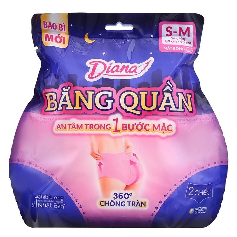 Băng Vệ Sinh Diana Sensi Băng Quần 360 Chống Tràn (Che tên sản phẩm khi giao hàng)