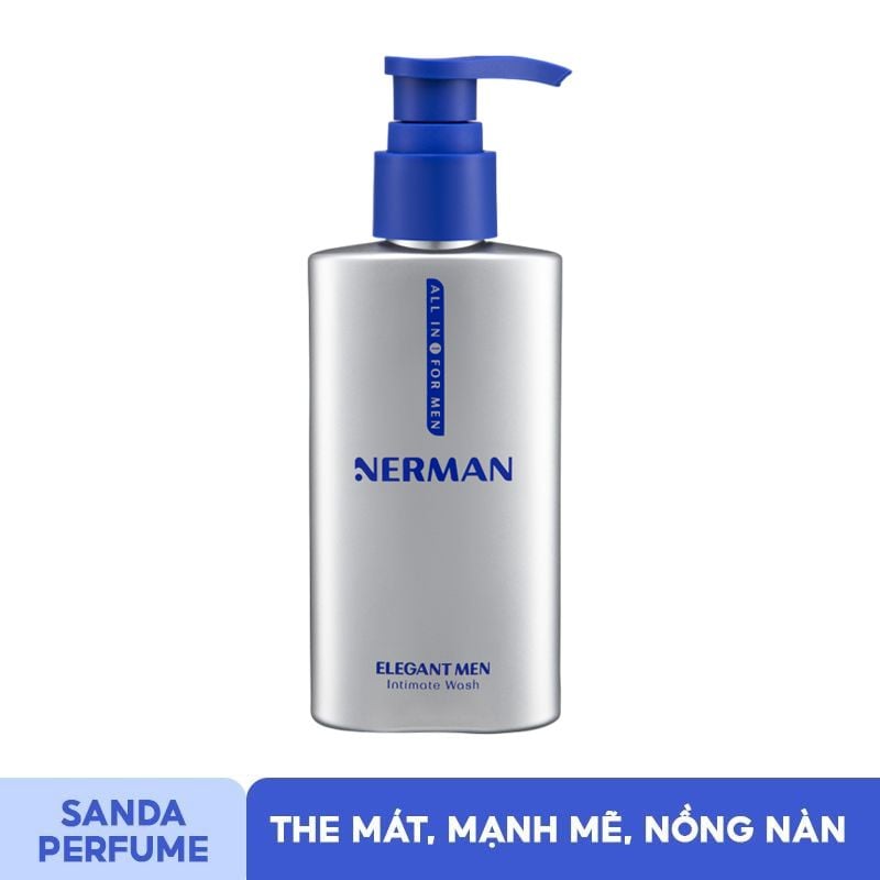 Dung Dịch Vệ Sinh Nam Nerman Perfume Intimate Wash Elegant Men 100ml (Che tên sản phẩm khi giao hàng)